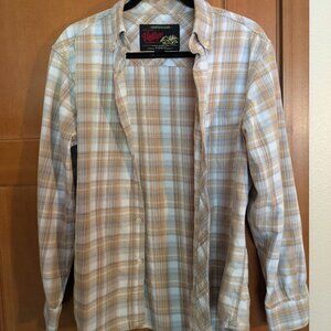 Old Navy Vintage Flannel White EUC